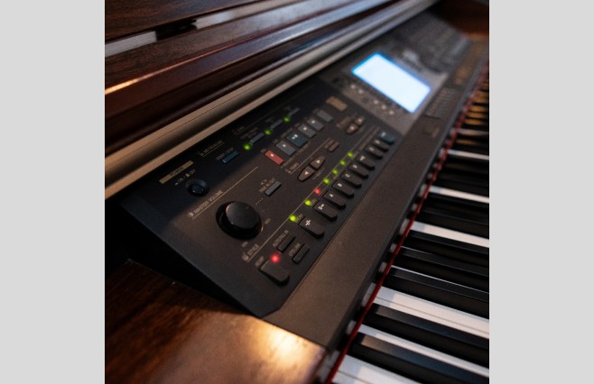 Used Yamaha CVP205 Satin Mahogany Digital Piano Complete Package (SN:601161) - Image 11